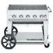 Crown Verity CV-MCB-36NG 36" Natural Gas Mobile Outdoor BBQ Grill/Charbroiler, 79.500 BTU 1 image
