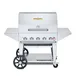 Crown Verity CV-MCB-36PRO 36" Professional Series LP Gas Mobile Outdoor Grill, Roll Dome Pkg 1 image