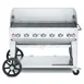 Crown Verity CV-MCB-48-SI 50/100-WGP 48" Outdoor Grill, Wind Guard Pkg, 50/100 lb. LP Tank 1 image