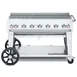 Crown Verity CV-MCB-48-SI BULK 48" Mobile Outdoor Grill/Charbroiler, Bulk LP Tank Capacity 1 image