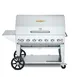 Crown Verity CV-MCB-48-SI BULK-PKG 48" Mobile Outdoor Grill/Charbroiler Pkg, Bulk LP Tank Capacity 1 image