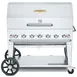Crown Verity CV-MCB-48-SI BULK-RDP 48" Outdoor Grill/Charbroiler, Roll Dome Pkg, Bulk LP Tank 1 image