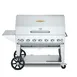 Crown Verity CV-MCB-48PKG-NG 48" Natural Gas Mobile Outdoor BBQ Grill/Charbroiler Pkg, 114.000 BTU 1 image
