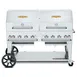 Crown Verity CV-MCB-60-SI-BULK-RDP 60" Outdoor Grill, Double Roll Dome Pkg, Bulk LP Tank Capacity 1 image