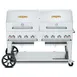 Crown Verity CV-MCB-60-SI50/100-RDP 60" Outdoor Grill, Double Roll Dome Pkg, 50-100 lb. LP Tank 1 image