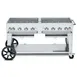 Crown Verity CV-MCB-60-SI BULK 60" Mobile Outdoor Grill/Charbroiler, Bulk LP Tank Capacity 1 image