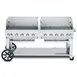 Crown Verity CV-MCB-72-SI50/100-WGP 72" Mobile Outdoor Grill, Wind Guard Pkg, 50-100 lb. LP Tank 1 image