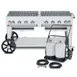 Crown Verity CV-MCC-60 60" Mobile Outdoor Grill/Charbroiler w/ Tank Cart, 129.000 BTU 1 image