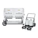 Crown Verity CV-MCC-60RDP 60" Mobile Outdoor Grill w/ Roll Dome Pkg and Tank Cart, 129.000 BTU 1 image