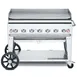 Crown Verity CV-MG-48 Outdoor Mobile Griddle, LP Gas, 7 Burners, 56"L x 28"W 1 image