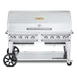 Crown Verity CV-RCB-60-1RDP-SI-BULK 60" Pro Series Outdoor Rentall Grill, Roll Dome Pkg, Bulk Tank 1 image