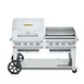 Crown Verity CV-RCB-60RGP-SI-BULK 60" Outdoor Rentall Grill, Griddle and Roll Dome Pkg, Bulk Tank 1 image