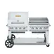 Crown Verity CV-RCB-60RGP-SI50/100 60" Outdoor Rentall Grill, Griddle/Roll Dome, 50-100 lb. Tank  1 image