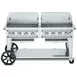 Crown Verity CV-RCB-60WGP-SI-BULK 60" Pro Series Outdoor Rentall Grill, Wind Guard Pkg, Bulk Tank 1 image