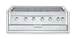 Crown Verity IBI42-GO-FLT 42" Built-In Outdoor Charbroiler/Grill Only, 6 Burners, Light Pkg 1 image