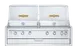 Crown Verity IBI482RD-FLT 48" Built-In Outdoor Grill, 6 Burners, Double Roll Domes and Light Pkg 1 image
