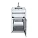 Crown Verity IBISC-SK-1D Small Built-In Cabinet with Sink & (1) Drawer 1 image