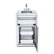 Crown Verity IBISC-SK-2D Small Built-In Cabinet with Sink & (2) Drawers 1 image