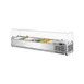 Turbo Air CTST-1500G-N 59" E-Line Countertop Salad Table, 7 Pan Capacity 1 image