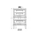 Peerless CW41/61P 50" Gas Pizza Deck Oven, Triple Deck 1 image