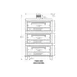 Peerless CW51/42BSC 56" Gas Bake Oven, Triple Deck 1 image