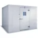 Dade CO-8107.7-R 8'X10' Quick Ship Outdoor Walk-In Cooler with Floor, Remote 1 image