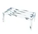 Winholt DASQ-4-1224 24" x 48" x 12" Aluminum Tubular Stationary Dunnage Rack with 1800 lb. Capacity, NSF 1 image