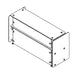 Delfield DCFSG2 Flexishield™ Food Shield, Double Tier with (2) Glass Shelves 1 image