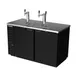 Beverage Air DD58HC-1-B 59" Draft Beer Cooler w/ 3 Kegs, 21.86 cu. ft., 1 Single & 1 Dual-Tap Towers 2 image