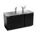 Beverage Air DD68HC-1-B 69" Draft Beer Cooler w/ 3 Kegs, 25.93 cu. ft., 1 Single & 1 Dual-Tap Towers 1 image
