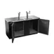 Beverage Air DD68HC-1-B 69" Draft Beer Cooler w/ 3 Kegs, 25.93 cu. ft., 1 Single & 1 Dual-Tap Towers 3 image