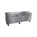 Delfield 186114BSTMP 114" 3-Section Worktop Refrigerator w/ 3 Doors, 33 cu. ft. 1 image