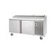 Delfield 18672PTLP 72" 2-Section Refrigerated Pizza Prep Table w/ 2 Doors, (3) 12" x 20" Pan 1 image