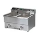 Adcraft DF-12L/2 Double-Tank Countertop Electric Deep Fryer w/ 2 Fryer Baskets, 25 lbs/hour Per Tank 2 image