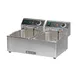 Adcraft DF-6L/2 Double Tank Countertop Electric Deep Fryer w/ 2 Fryer Baskets, 15 lb/hour Per Pot 1 image