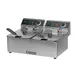 Adcraft DF-6L/2 Double Tank Countertop Electric Deep Fryer w/ 2 Fryer Baskets, 15 lb/hour Per Pot 2 image