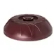 Dinex DX540061 Fenwick Entree Dome, Double‑Wall Red Plast Bowl, BPA‑Free, Dishwasher Safe - 1/Case 1 image