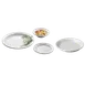 Dinex DX5CBPB02 Bread/Dessert Plate, 5-1/2" Round White China, Embossed Rim, Dishwasher Safe 1 image
