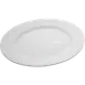 Dinex DX9ACP02A Plate – 9" Round China Dinner Plate, Wide Rim, Bright White, 9" Diameter - Case 1 image