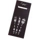Dinex DXCTCADS1003 Cutlery Caddy 13" x 13" Paper Black Napkin Stainless/Plastic Utensils - 1/Pack 1 image