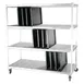 Dinex DXIDTDR3 Three Level Aluminum Mobile Drying Rack for Trays - 63-3/4" x 28" x 74-1/2"H 1 image