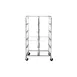 Dinex DXIRDSD9100 Stainless Steel Dome Storage Rack w/ 100 Dome Capacity, for 9" Dome Covers 1 image