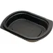 Dinex DXMW4016PBLK - Entrée Platter, 16 Oz, 7-4/5" x 6" Microwaveable Polypropylene, Black - Case 1 image