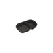 Dinex DXMW812PBLK - Proex Entrée Platter 18 Oz, 9½" x 6" x 1⅞" 2‑Comp (18/10 Oz), Black PP - 1/Case 1 image