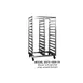 Dinex DXP2A72182640 40 Pan Mobile Full Height End Load Utility Rack 1 image