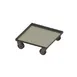 Dinex DXP3111215 Aluminum Glass Rack Dolly, 20-1/2" sq. Shelf, Silver, NSF, with Casters 1 image
