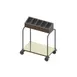 Dinex DXP7151A15 Tray & Silverware Carts on Wheels, (1) Stack with (15) Cylinder  1 image