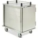 Dinex DXPICTPT10 10 Tray TQ Economy Meal Delivery Cart w/ 1 Compartment, 1 Door, Pass Thru 1 image