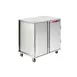 Dinex DXPICTPT282D 28 Tray TQ Economy Meal Delivery Cart w/ 2 Compartments, 2 Doors, Pass Thru 1 image