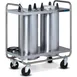 Dinex DXPIDP3O1012 Plate Dispenser, Open Tubular Frame, Mobile Design 1 image